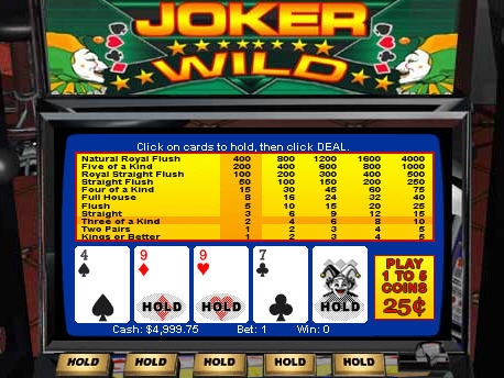 Free Jokers Wild Poker